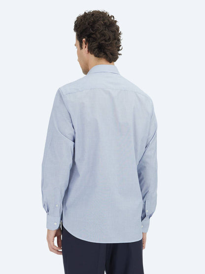 Dunkelblau Regular Fit Baumwollhemd