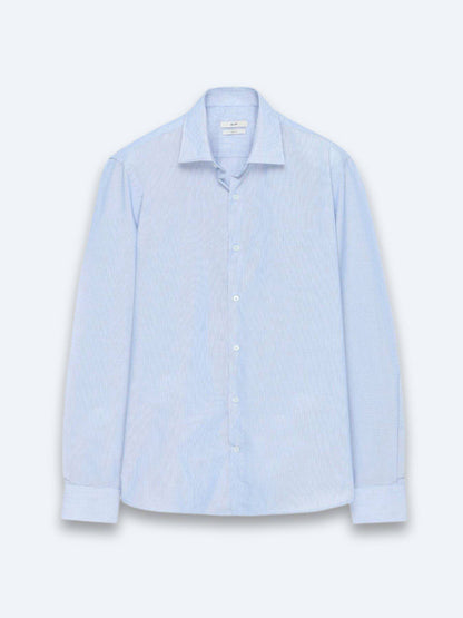 Marineblau Regular Fit Baumwollhemd