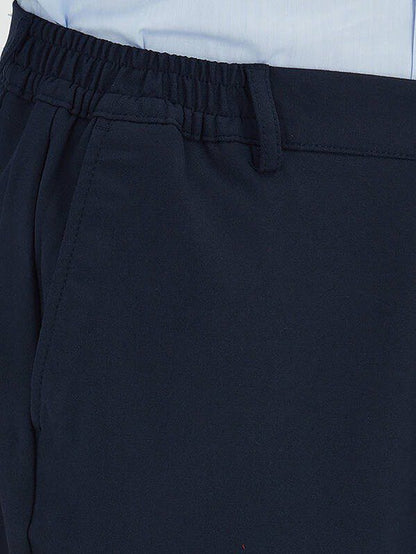 Navy Blaue Velours Jogginghose Casual