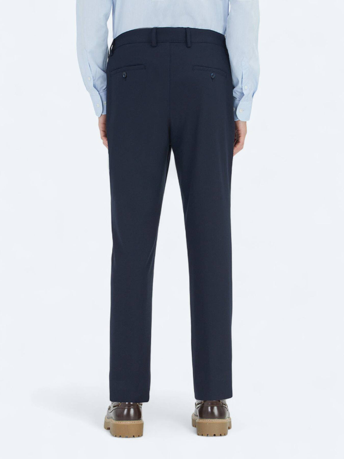 Navy Blaue Velours Jogginghose Casual