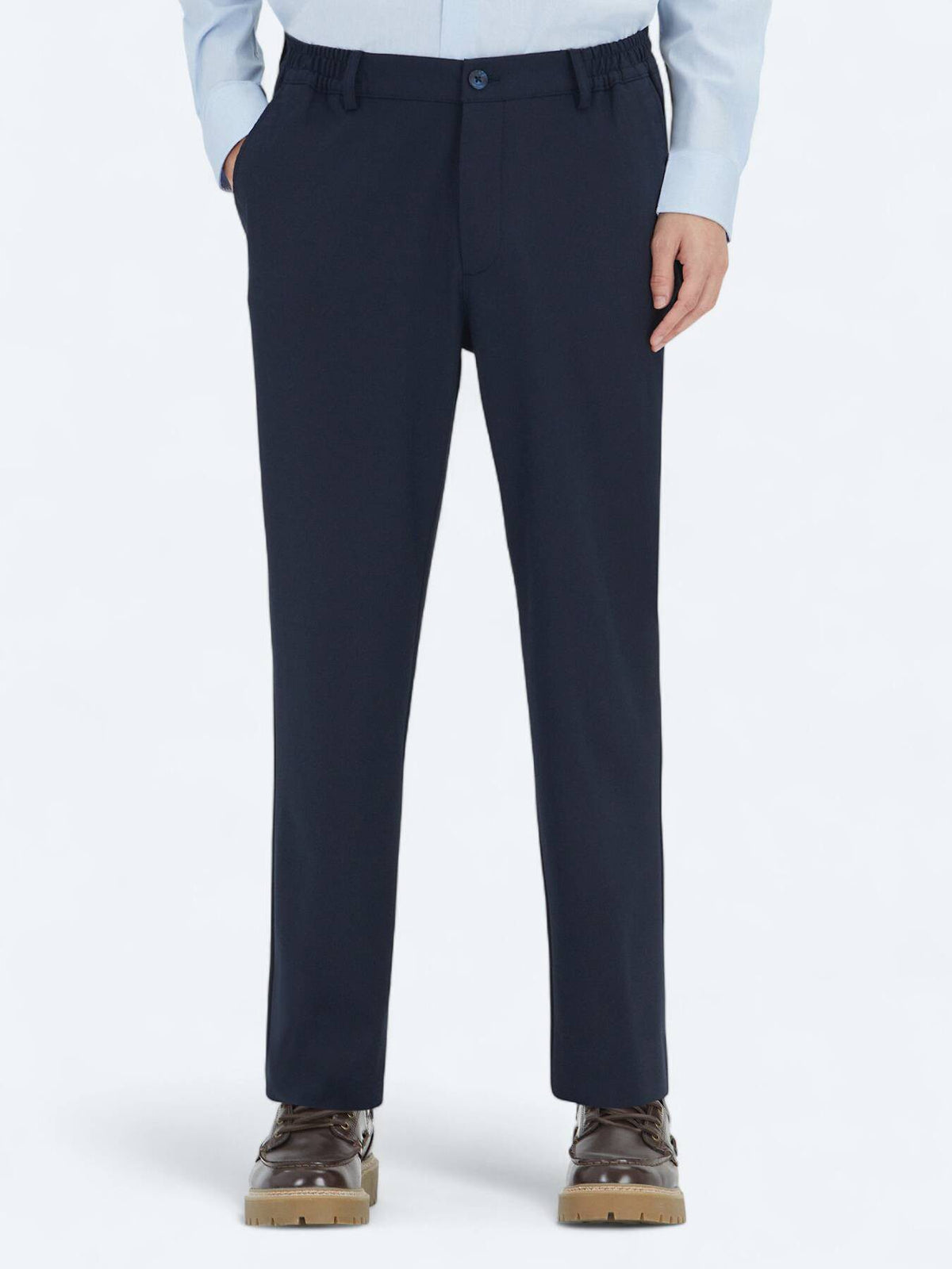 Navy Blaue Velours Jogginghose Casual