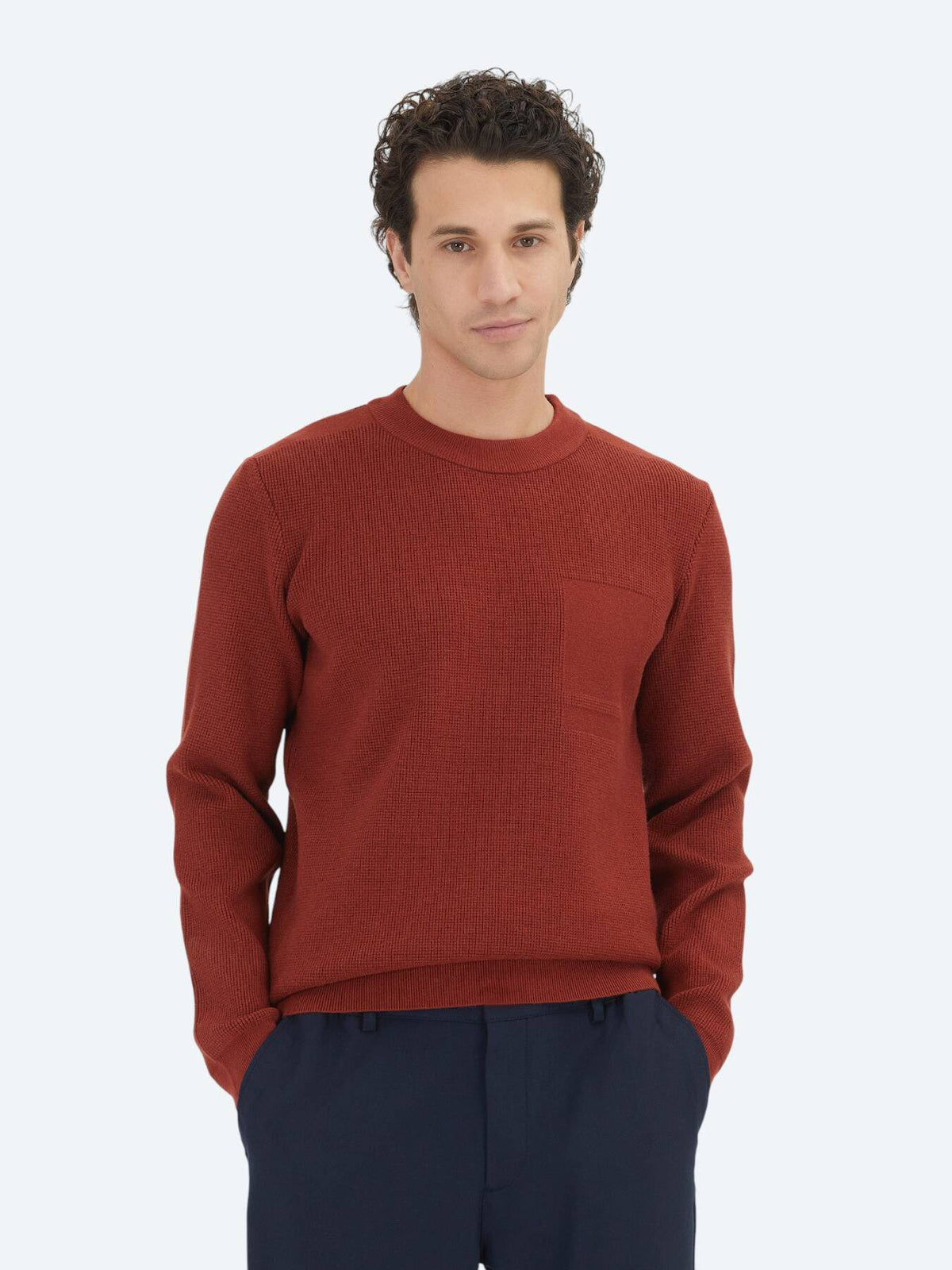 Fliesen Rot Strickpullover