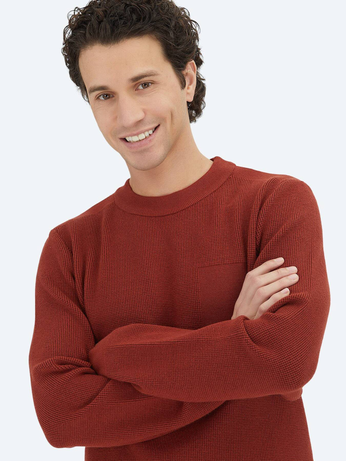 Fliesen Rot Strickpullover
