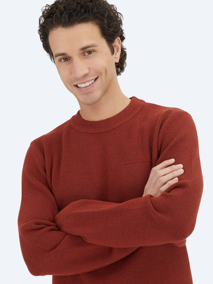 Fliesen Rot Strickpullover
