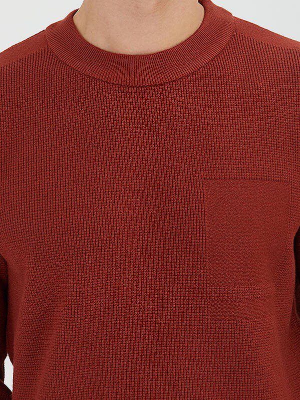 Fliesen Rot Strickpullover