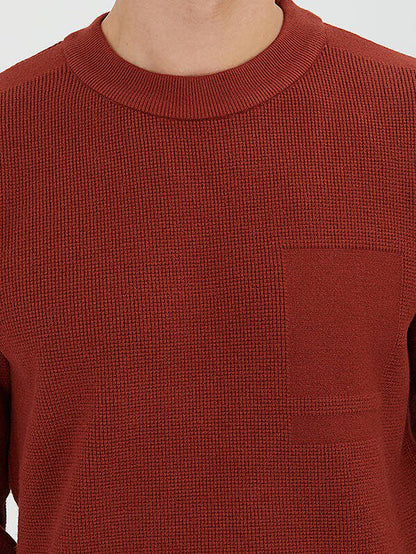 Fliesen Rot Strickpullover