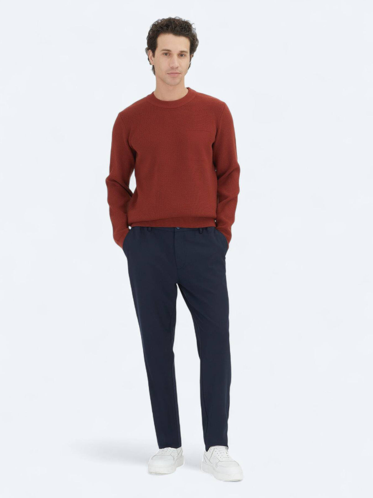 Fliesen Rot Strickpullover
