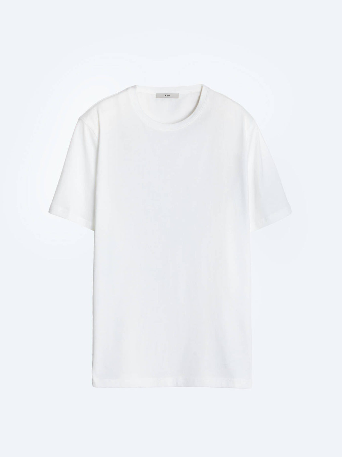 Weißes schlichtes Rundhals T-Shirt 100% Baumwolle