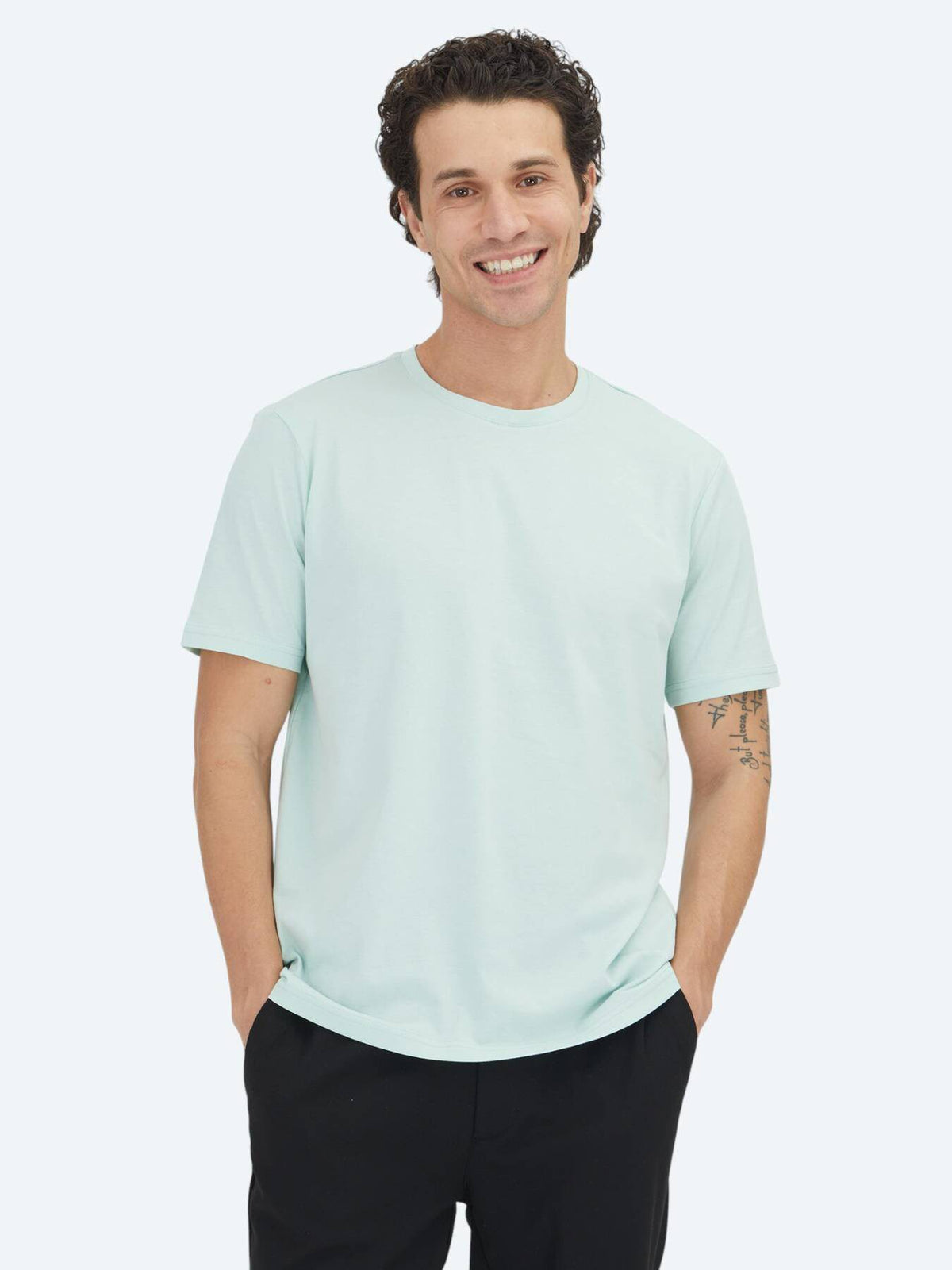 Hellgrünes Unisex T-Shirt 100% Baumwolle