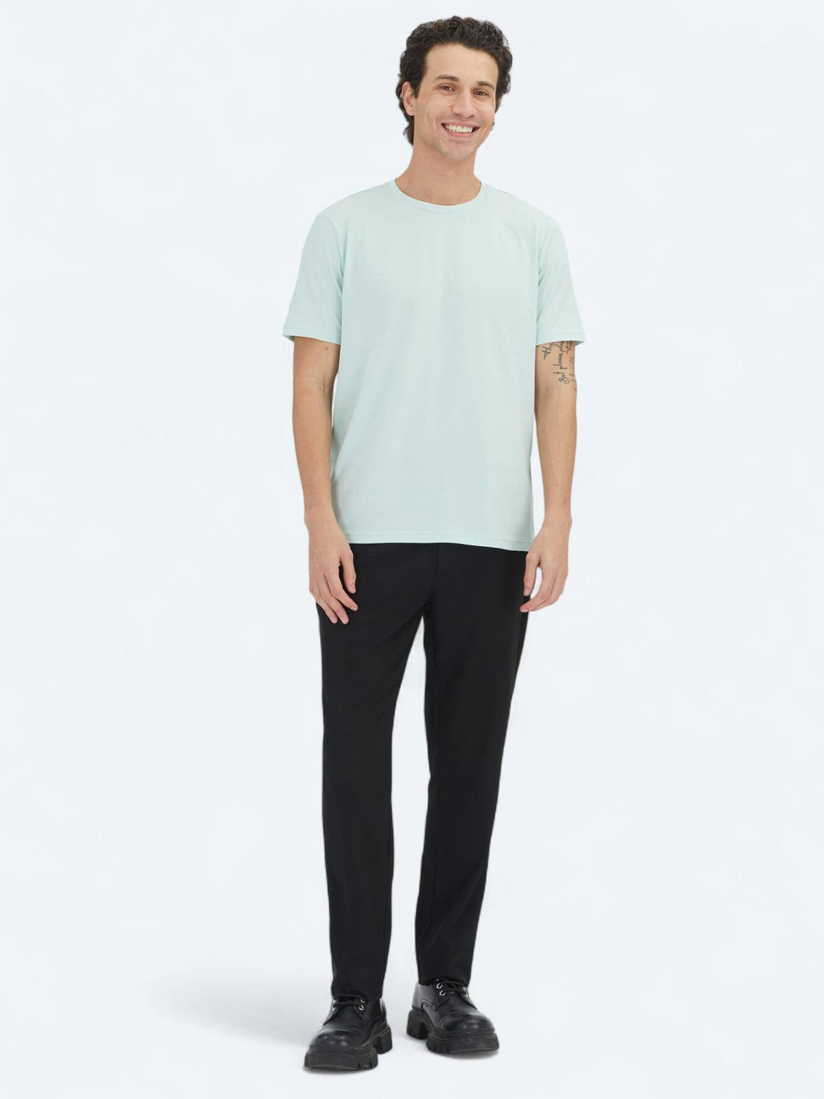 Hellgrünes Unisex T-Shirt 100% Baumwolle
