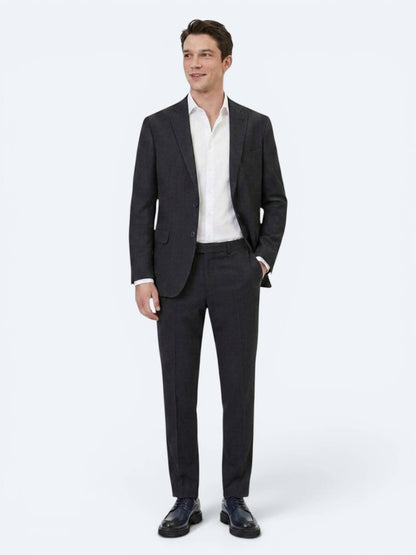 Marineblaues Micro Regular Fit Anzug