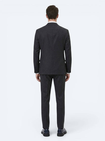 Marineblaues Micro Regular Fit Anzug