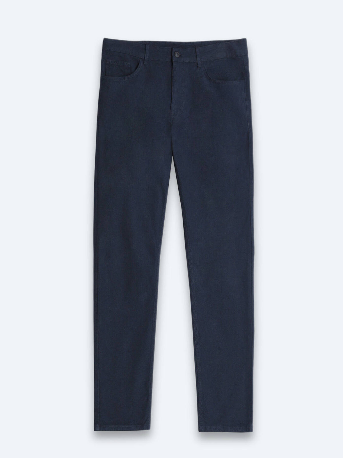 Navy Blaue Velours Sporthose, Slim Fit