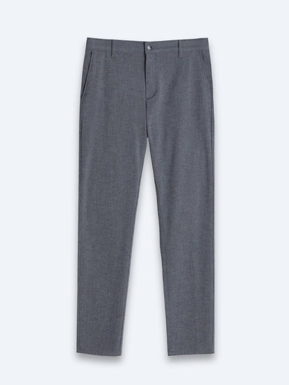 Marineblaue Regular Fit Casual Baumwollhose
