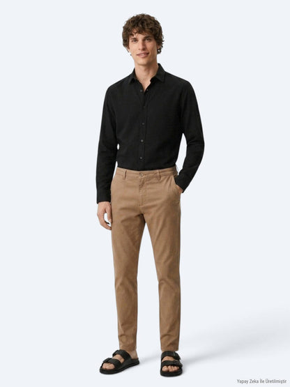 Buff Webung Regular Fit Casual Baumwollhose