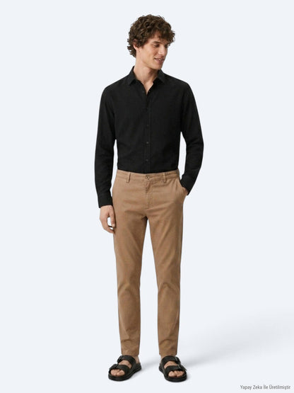 Buff Webung Regular Fit Casual Baumwollhose