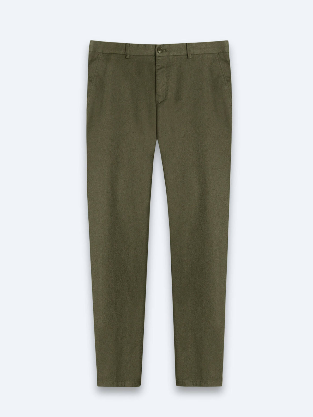 Helle grüne Velours Regular Fit Hose