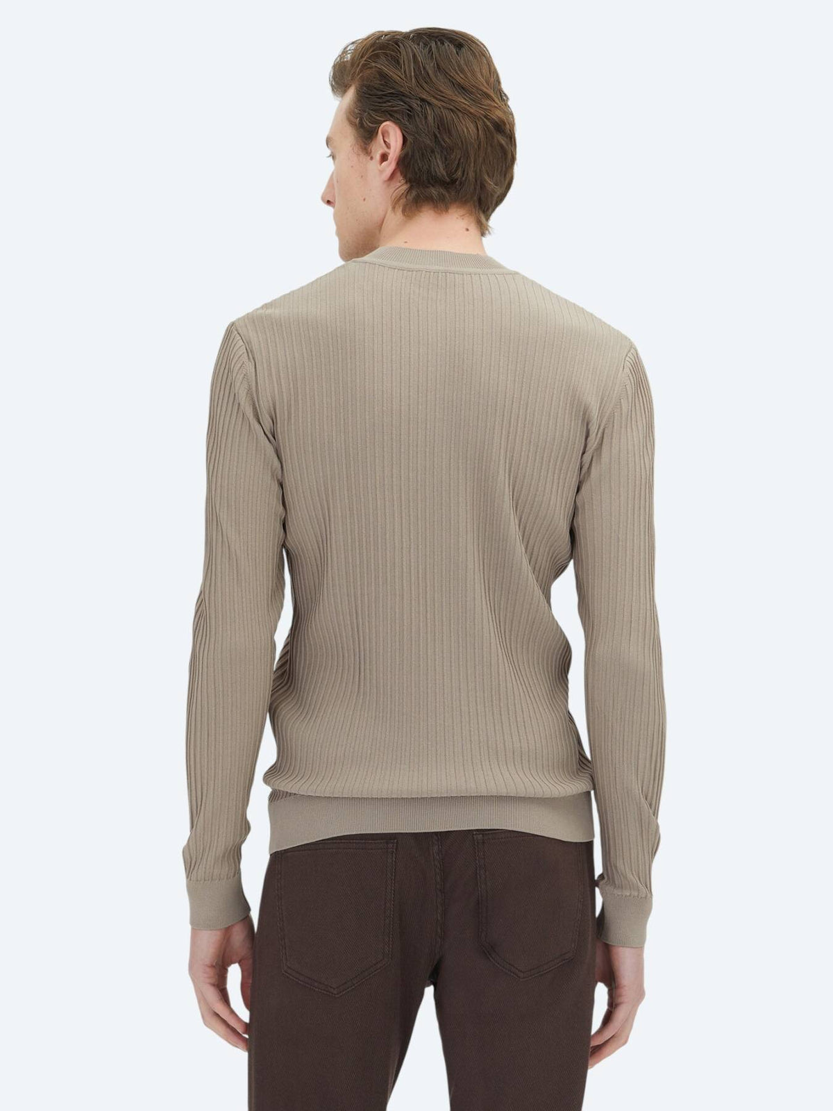 Sweatshirt aus hellem Nerz-Strickwaren