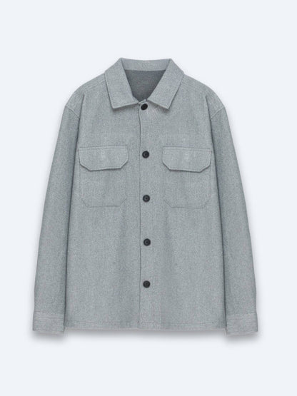 Grau Overshirt