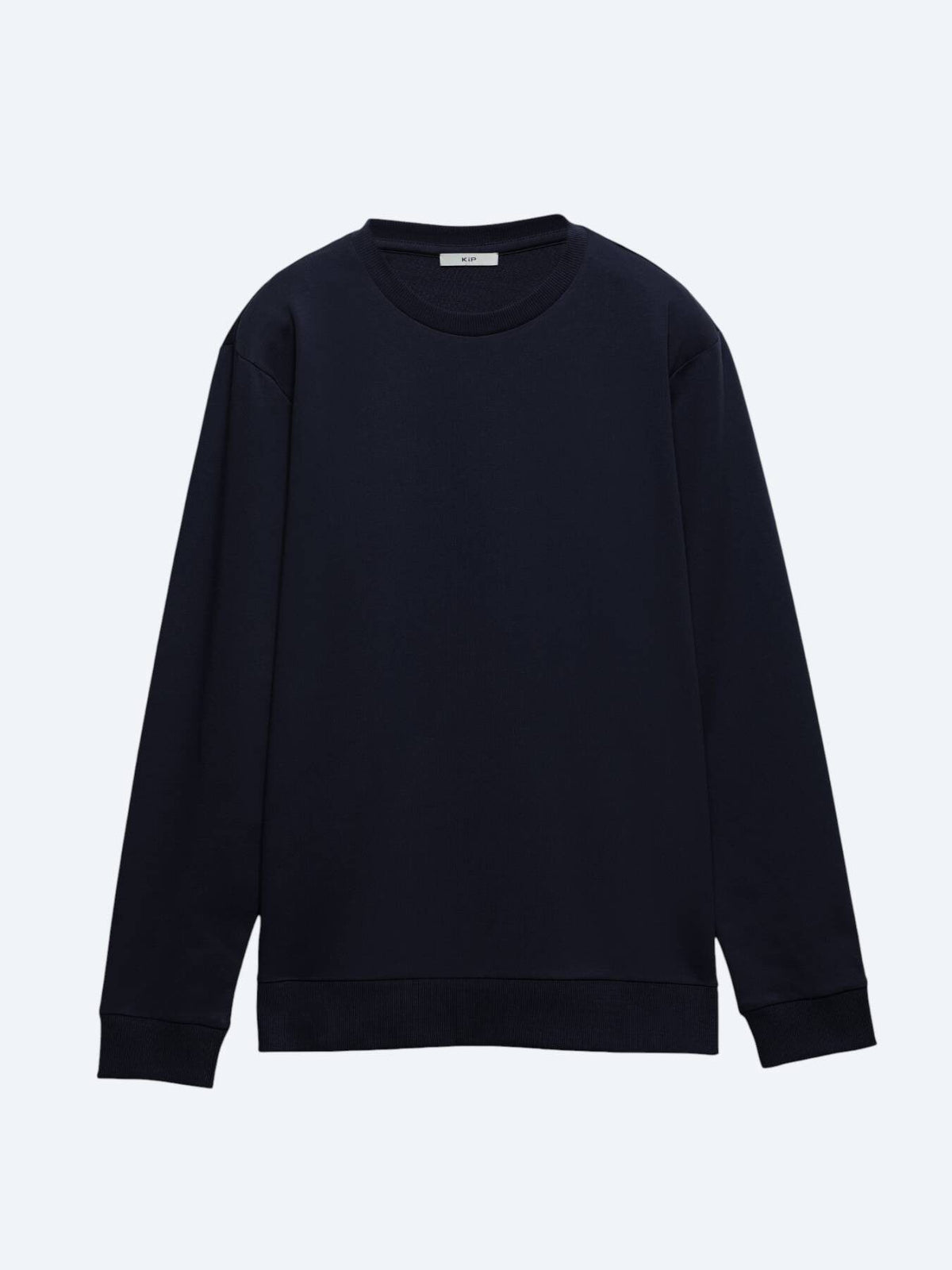Marineblaues Sweatshirt mit Rundhalsausschnitt