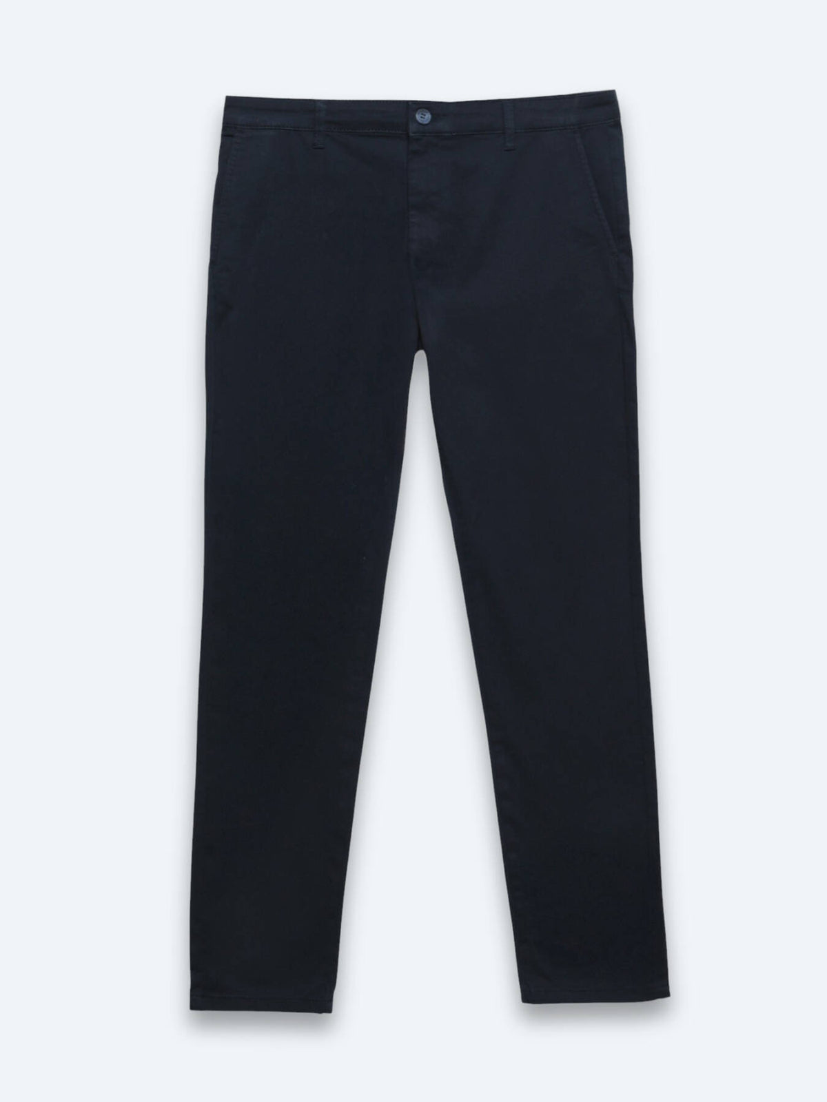 Marineblaue Freizeit-Hosen aus Baumwolle