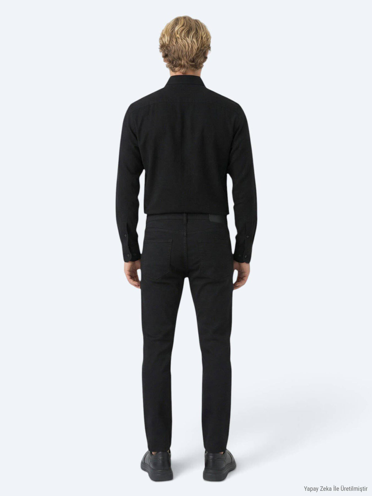 Schwarze Sporthose aus Baumwollmix