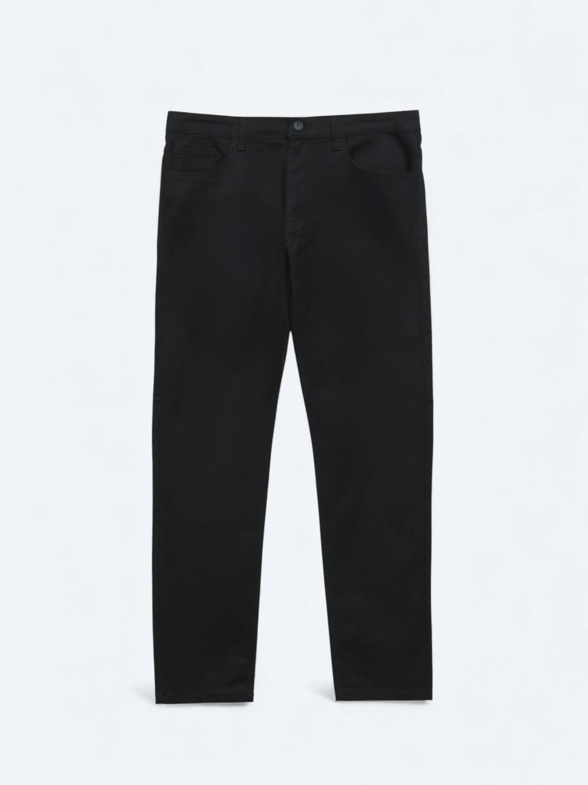 Schwarze Sporthose aus Baumwollmix