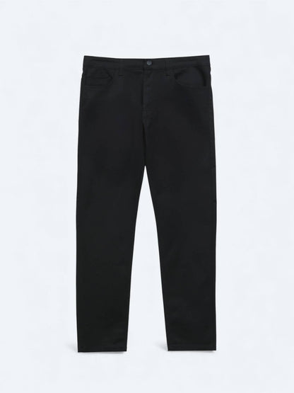 Schwarze Sporthose aus Baumwollmix
