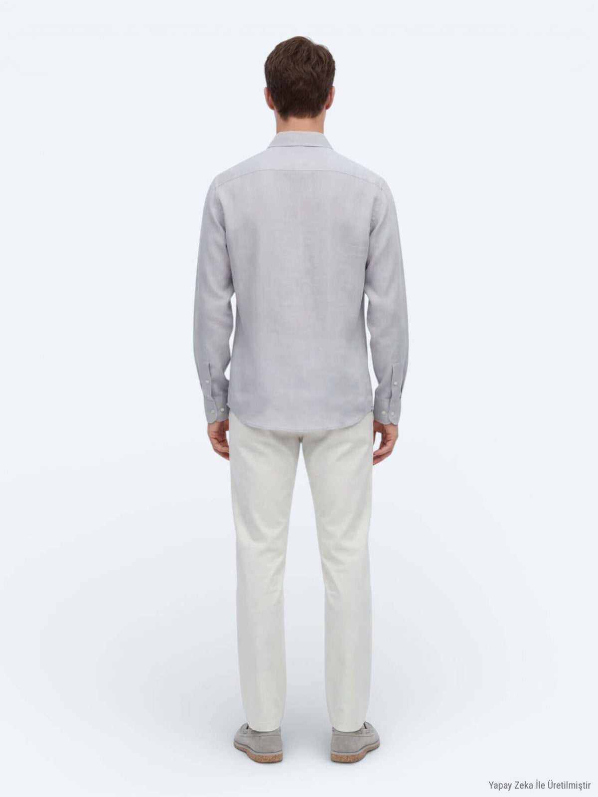 Graues Oversize Casual Hemd