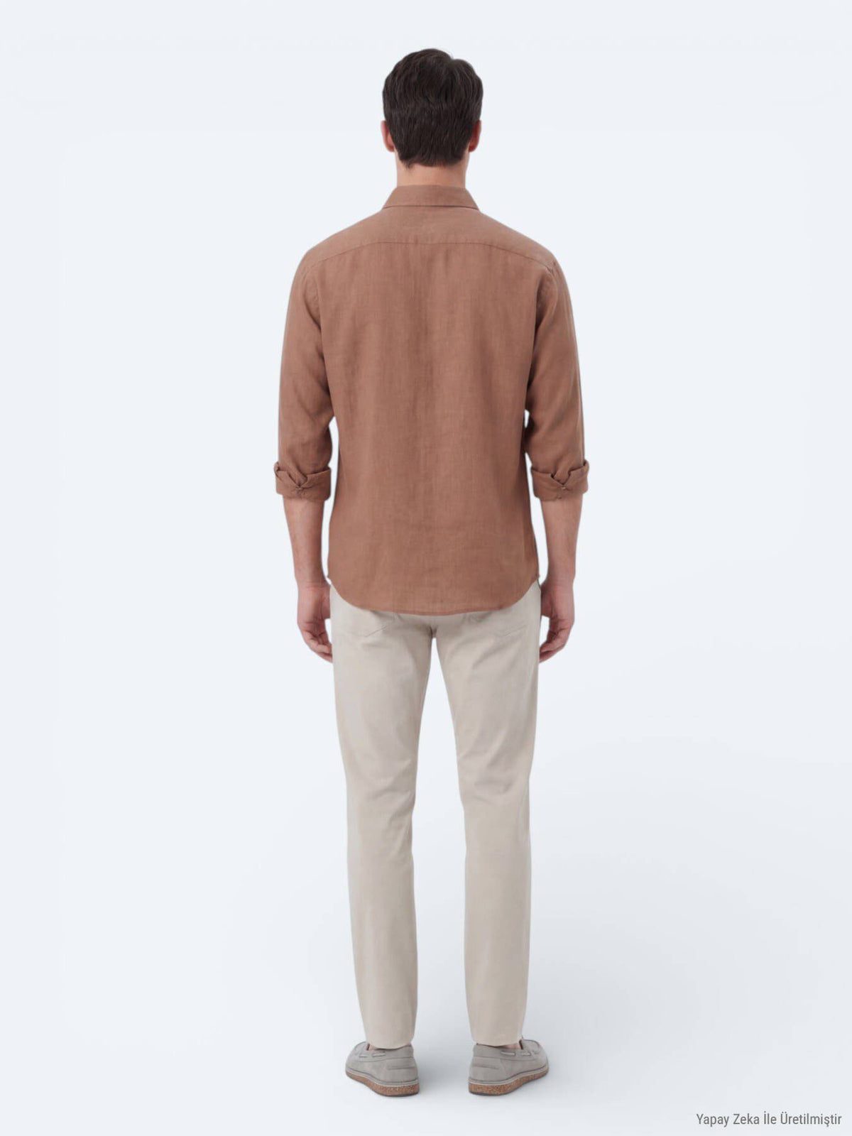 Lachs Oversize Casual Hemd Weaving