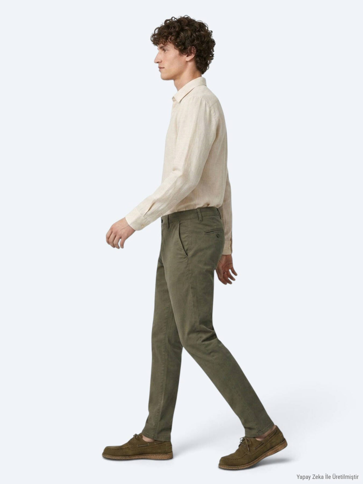 KİP Khaki Casual Baumwoll-Mix Hose