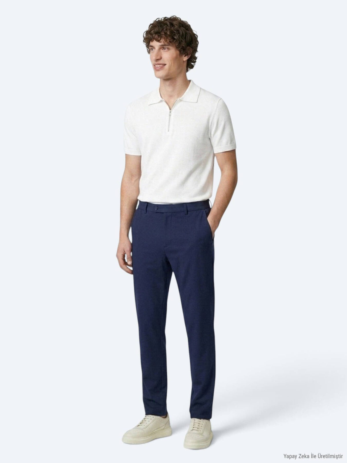 Indigo Gewebe Freizeit-Hosen
