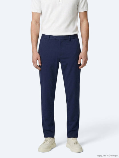 Indigo Gewebe Freizeit-Hosen
