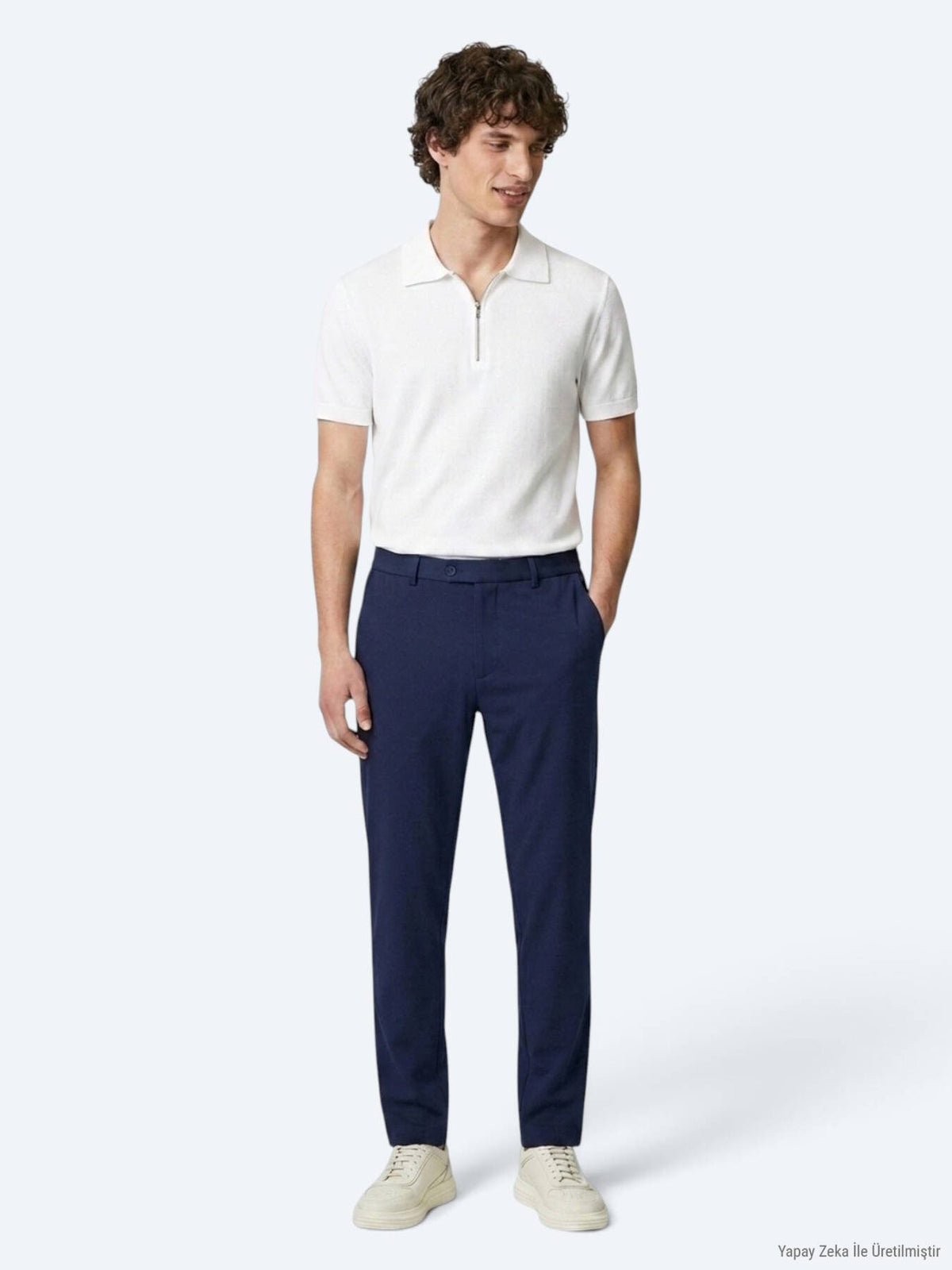 Indigo Gewebe Freizeit-Hosen