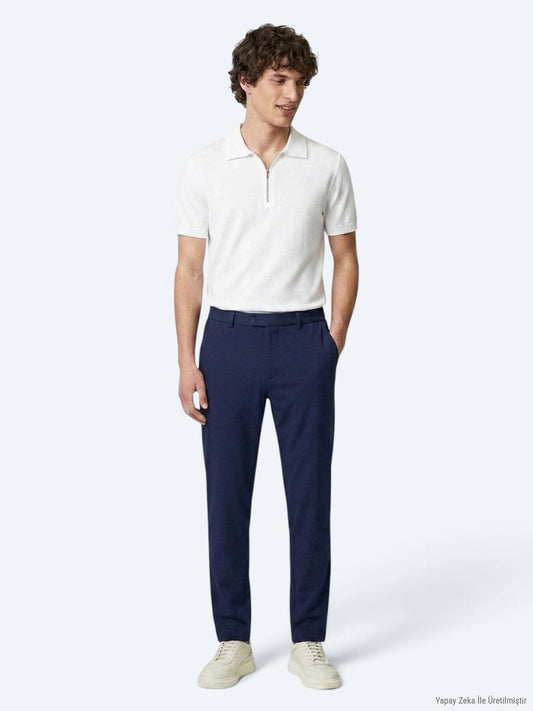 Indigo Gewebe Freizeit-Hosen