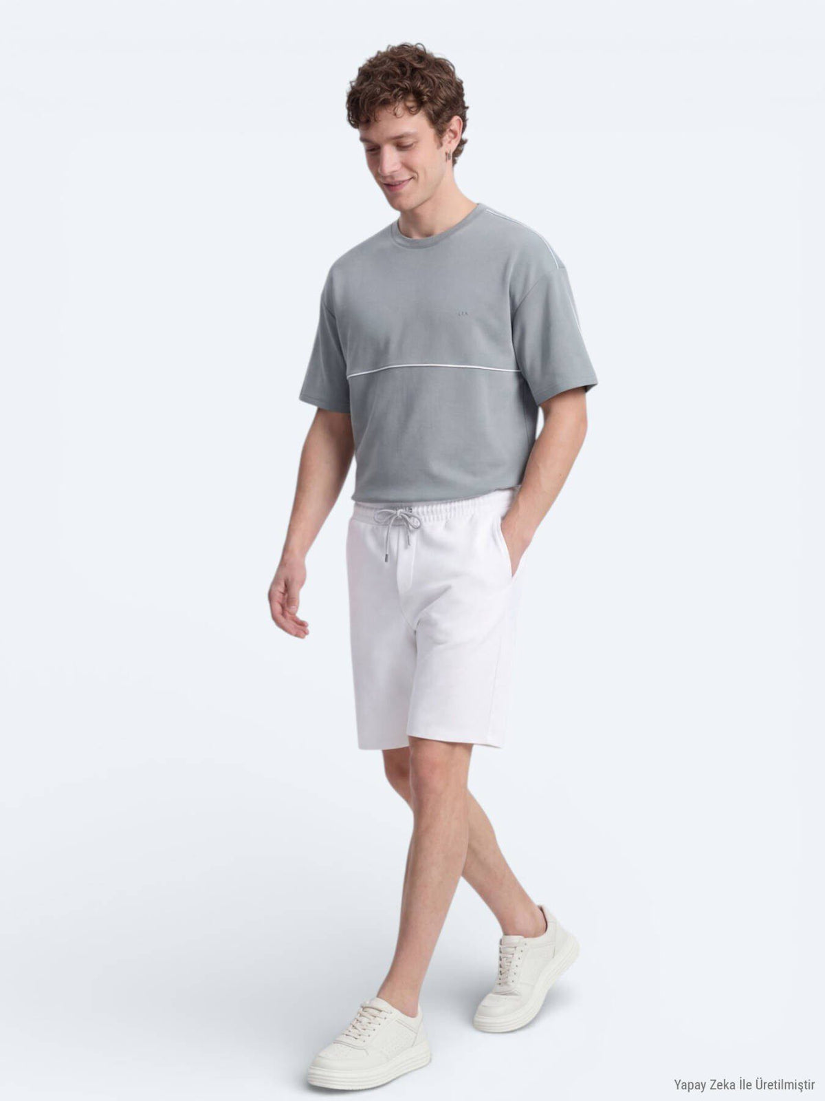 Graues Unifarben T-Shirt