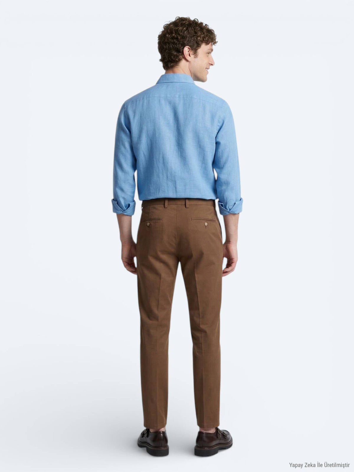 Blaues Casual Hemd Regular Fit 100% Baumwolle
