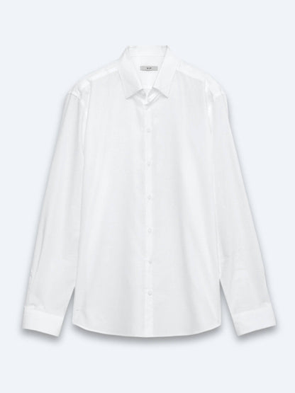 Weißes Casual Hemd aus 100% Baumwolle
