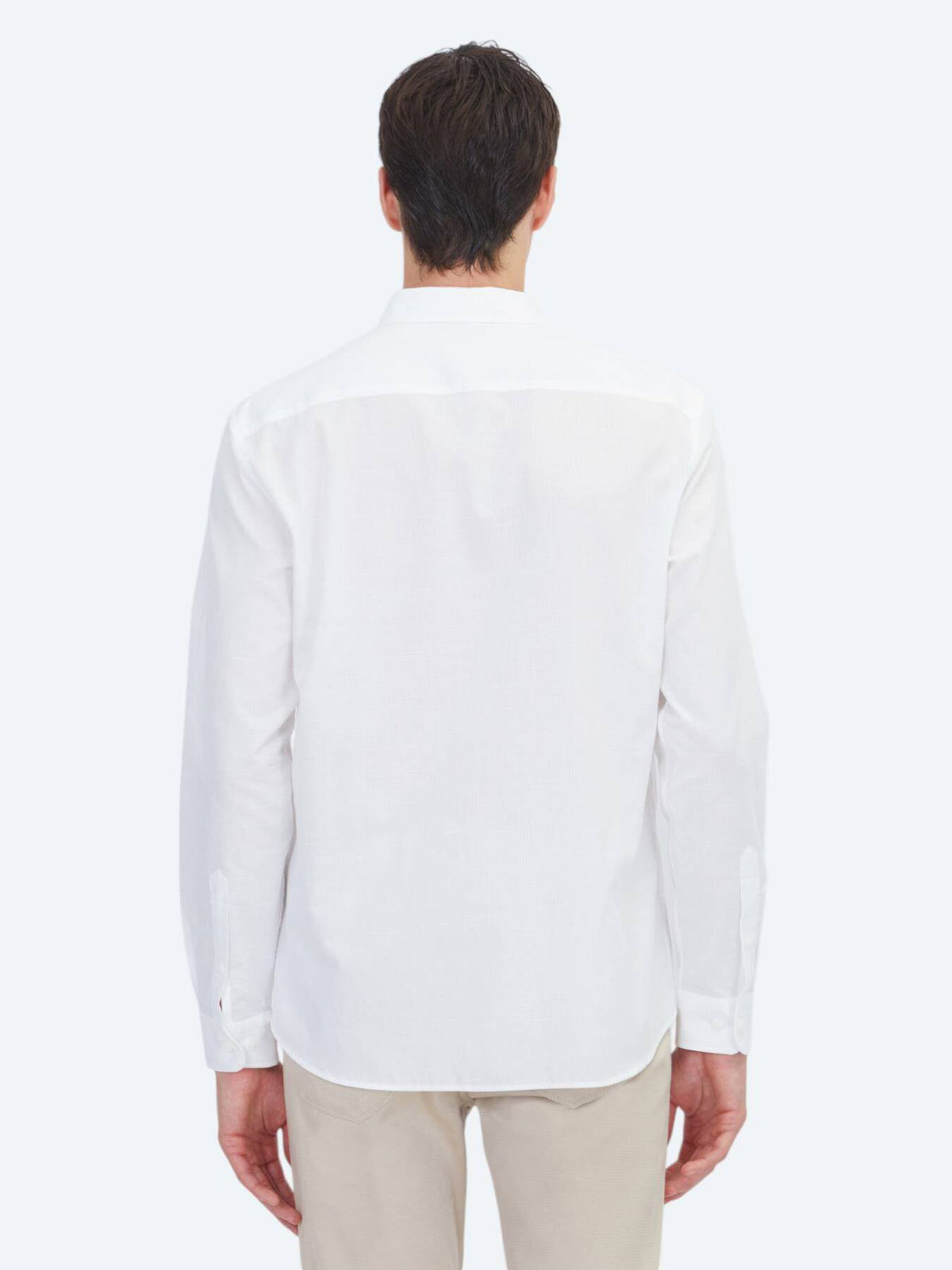 Weißes Casual Hemd aus 100% Baumwolle