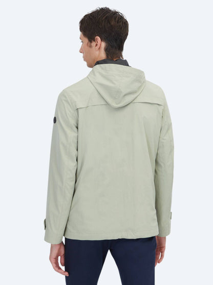 Ölgrün Regular Fit Kapuzenjacke