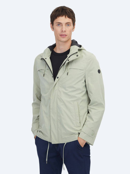 Ölgrün Regular Fit Kapuzenjacke
