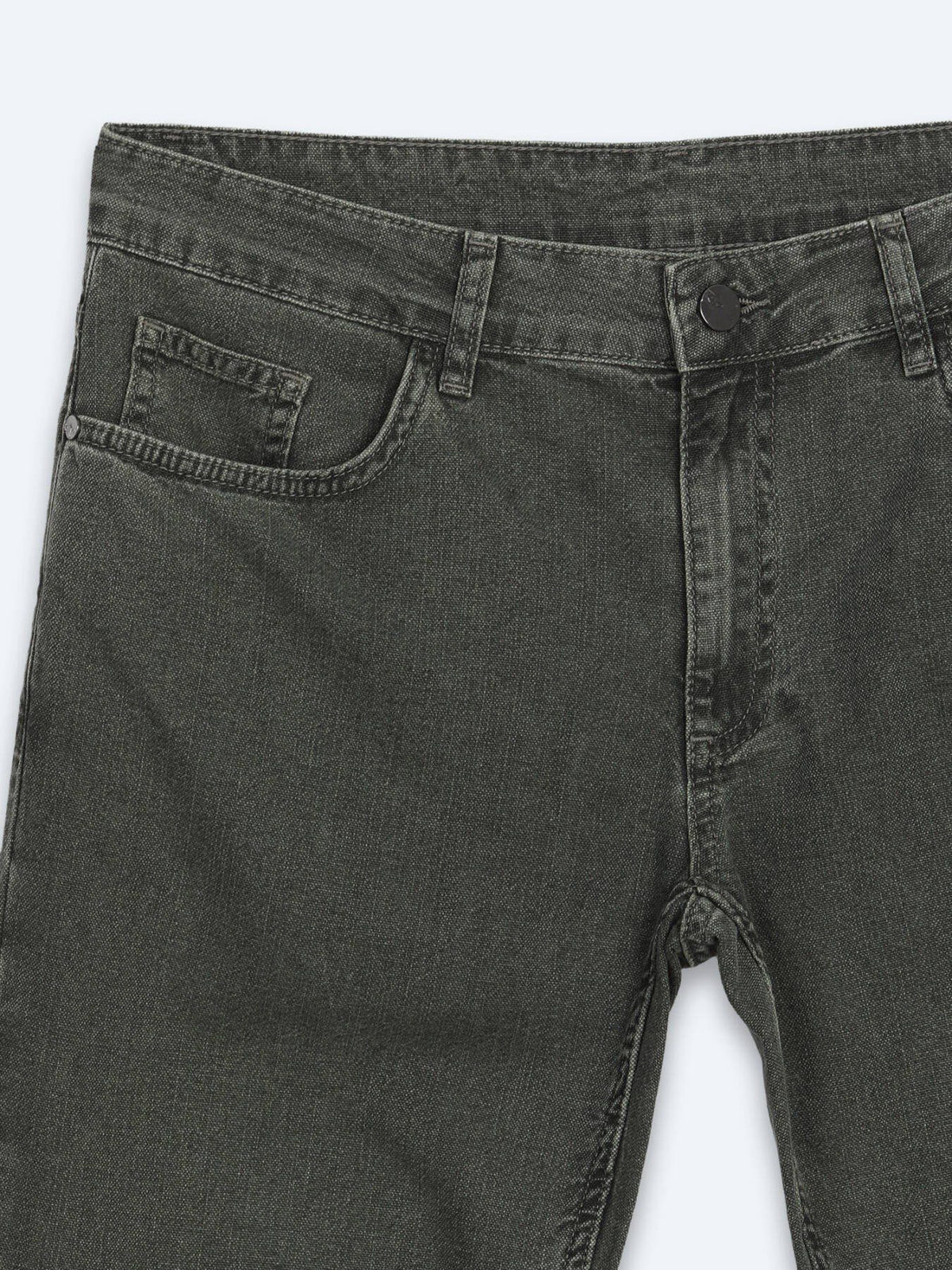 Khaki Regular Fit Jeans 100% Baumwolle