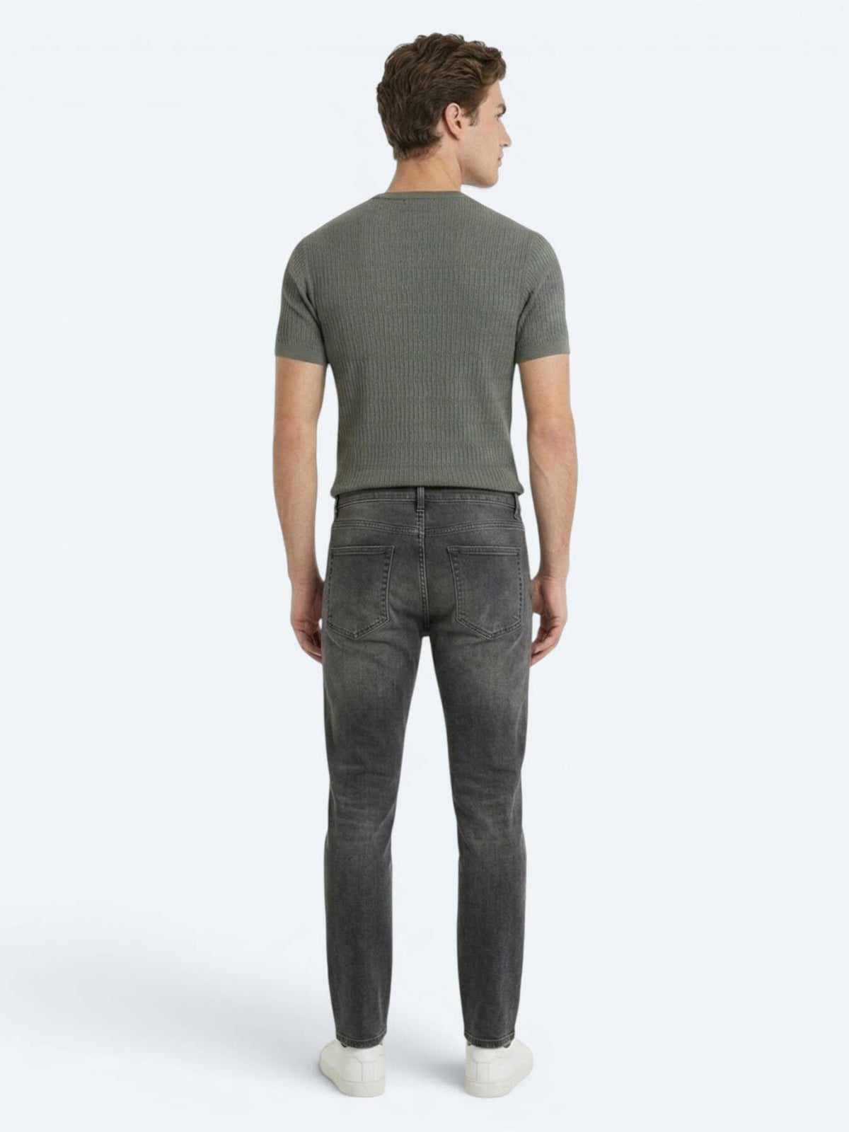 Khaki Regular Fit Jeans 100% Baumwolle