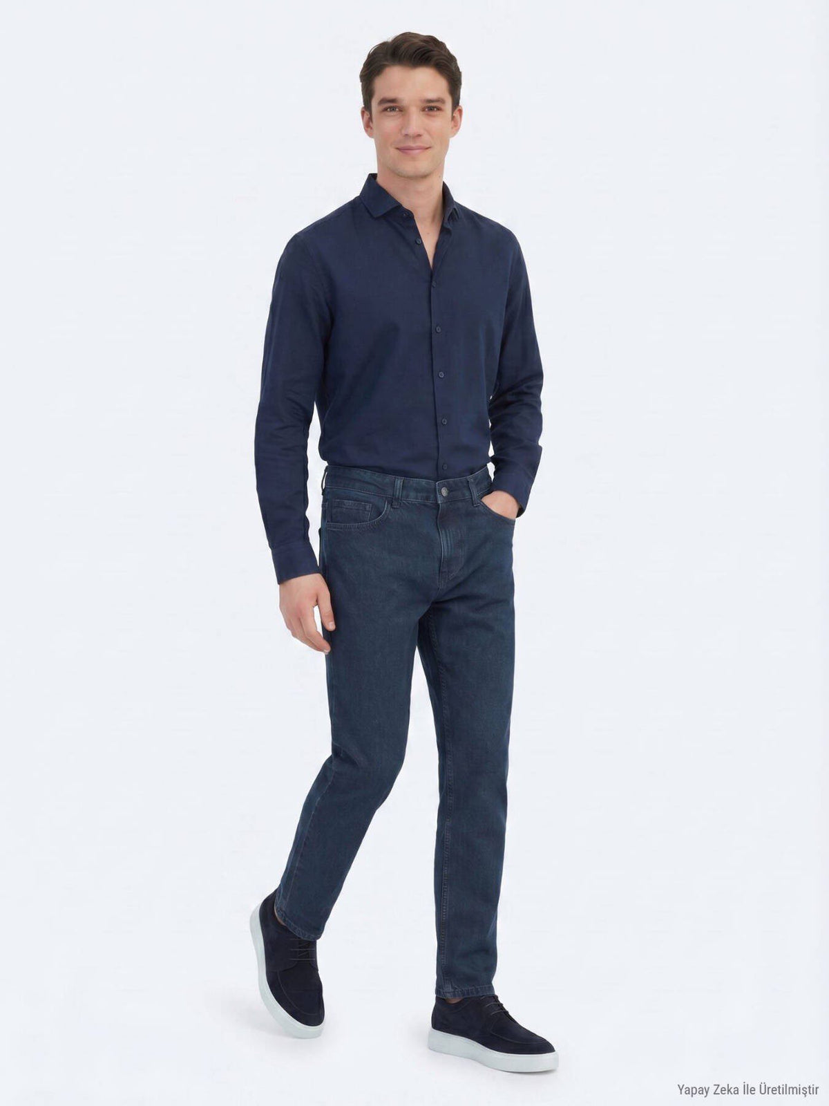 Indigo Regular Fit Jeans 100% Baumwolle
