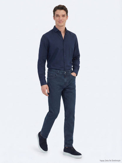 Indigo Regular Fit Jeans 100% Baumwolle