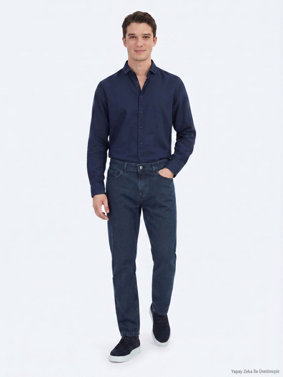 Indigo Regular Fit Jeans 100% Baumwolle