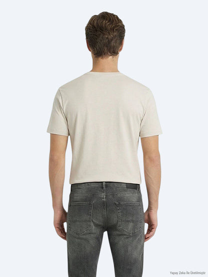 5er-Pack einfarbige T-Shirts aus 100 % Baumwolle