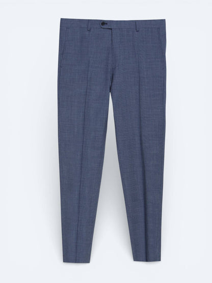 Blauer Wollmischanzug