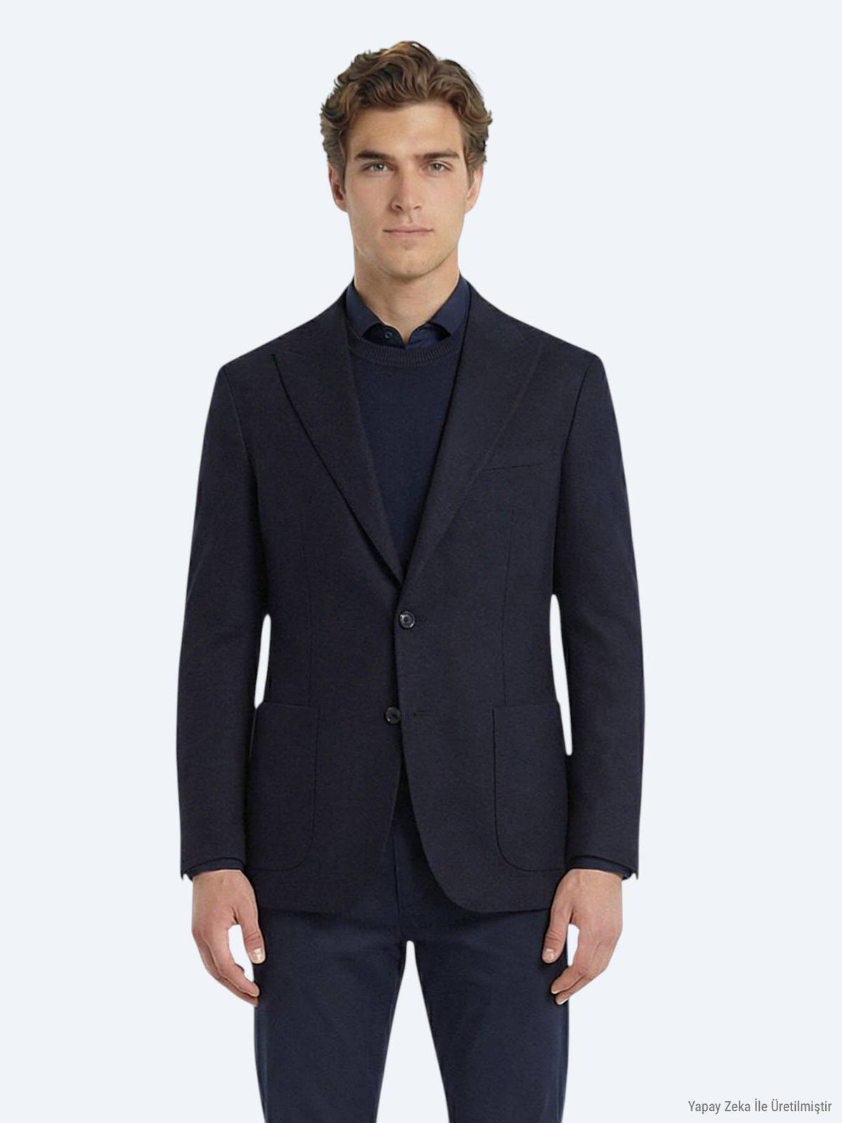 Marineblaue Baumwolljacke