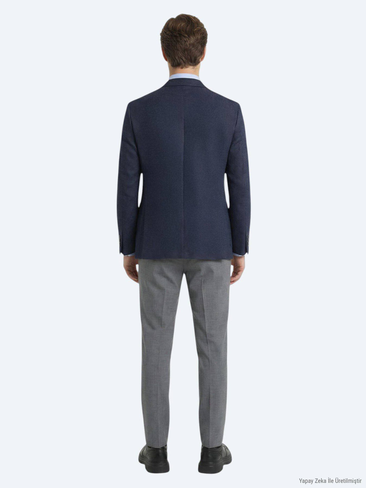Bunte Micro Modern Fit Wolljacke